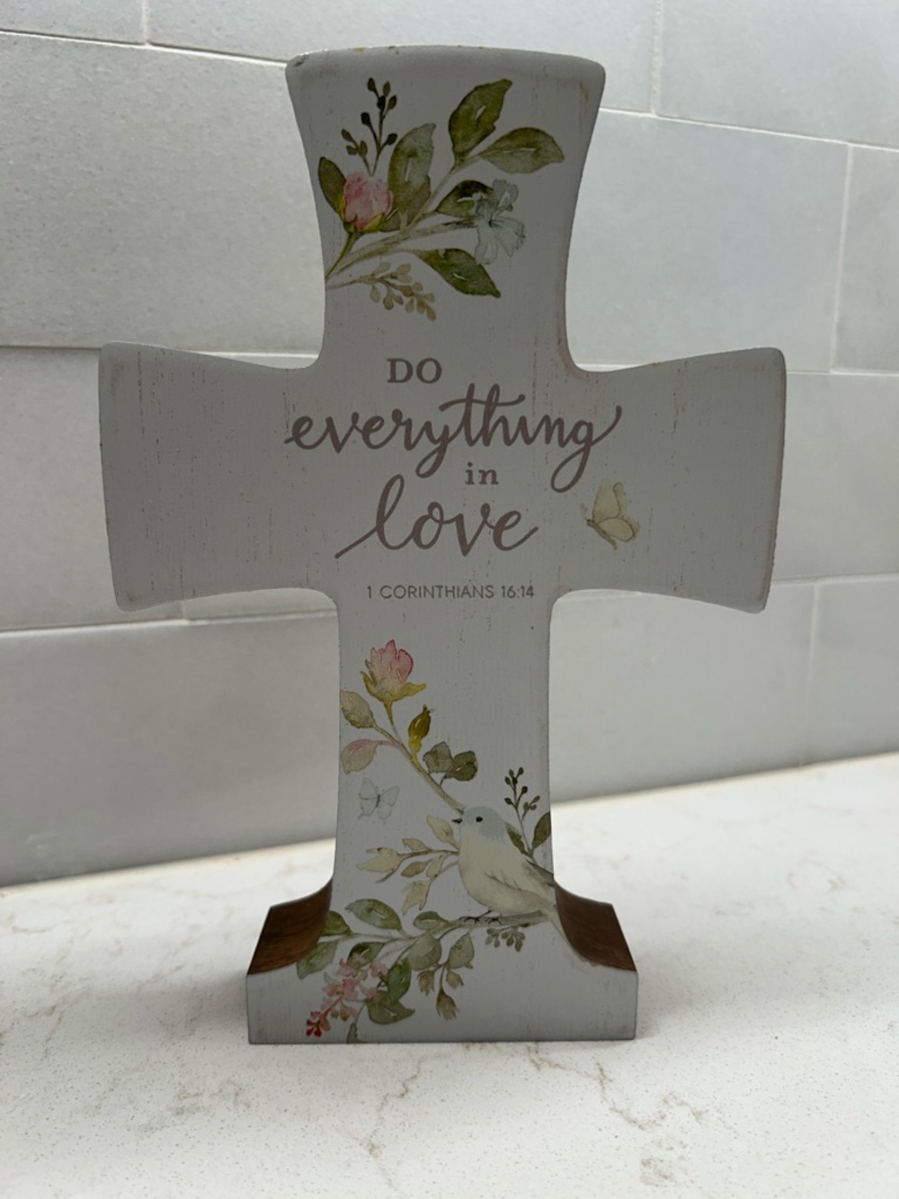 Burton Brown Decorative Tabletop Cross